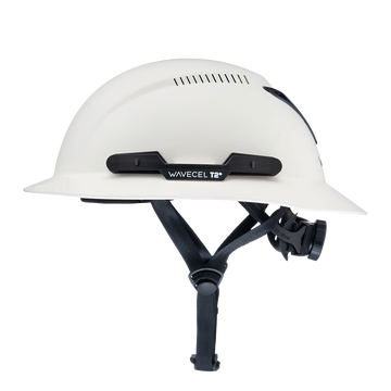 Buy wavecel-white WaveCel BLOW-OUT T2+ MAX Type II Class C Vented Full Brim Safety Helmet SELECT COLOR with Chin Strap