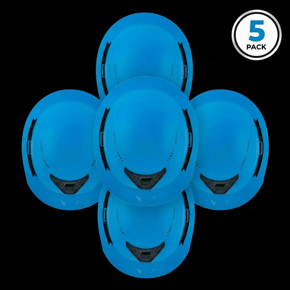 BLOW-OUT BUNDLE T2+ MAX WaveCel Hard Hat – 5 Pack (Type II, Full Brim, Vented)