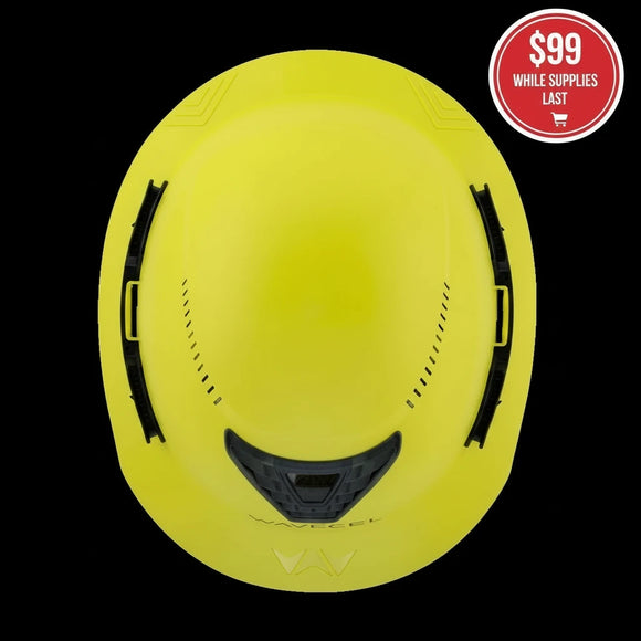 WaveCel BLOW-OUT T2+ MAX Type II Class C Vented Full Brim Safety Helmet SELECT COLOR with Chin Strap